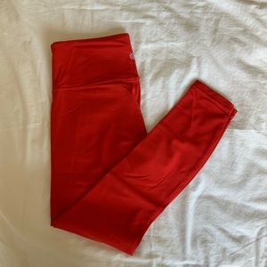 Athleta leggings (red)
